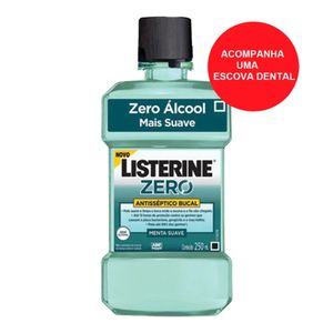 Enxaguatorio Bucal Listerine Zero 250ml + Escova Dental Reach 40