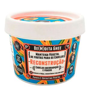 Mascara Capilar Reconstrucao Lola Cosmetics Be(m)dita Ghee Papaya e Queratina Vegetal 100g