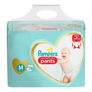 Fralda Pampers Pants Premium Care Top M 78 Unidades