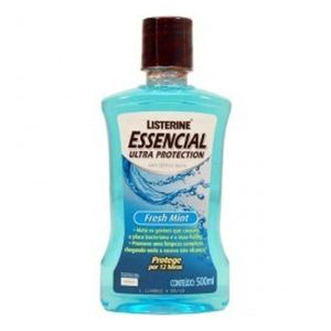 Enxaguante Bucal Listerine Essencial Ultra Protection Fresh Mint 500ml