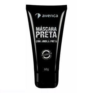 Mascara Facial Preta Avenca 60g Bisnaga