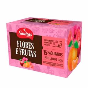 Cha Sanitas Lifar Flores & Frutas 15 Saquinhos