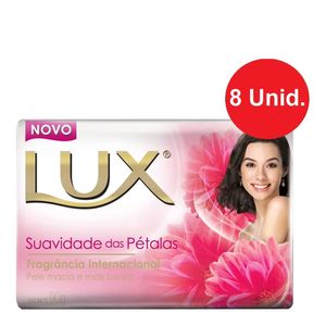 Sabonete Lux Suave Petalas 90g C/ 8 Unidades
