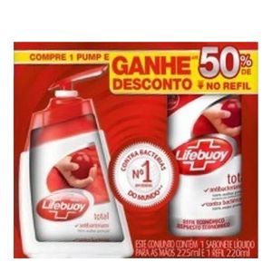 Sabonete Liquido Lifebuoy 225ml + 1 Refil