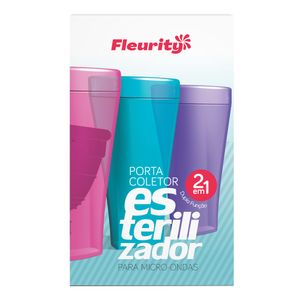 Porta Coletor Menstrual Esterilizador Fleurity Rosa 1 Unidade