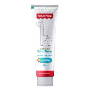 Gel Dental Fisher Price Sem Fluor 50g Gratis Escova Infantil