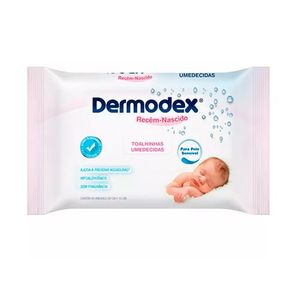 Lenco Umedecido Dermodex Recem-nascido 48 Unidades