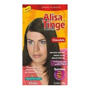 Alisante Capilar Alisa e Tinge Chocolate 80g