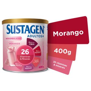Complemento Alimentar Sustagen Morango Adultos+ 400g