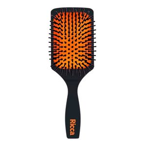 Escova De Cabelo Ricca Raquete Style Black 1 Unidade