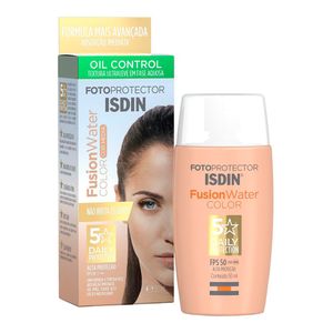 Protetor Solar Facial ISDIN Fusion Water Color Media FPS50 50ml