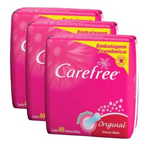 Protetor Diario Carefree Original 120 Unidades