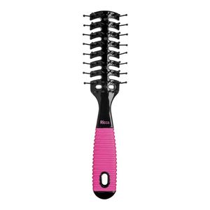 Escova De Cabelo Ricca Ventilada Black&Pink 1 Unidade