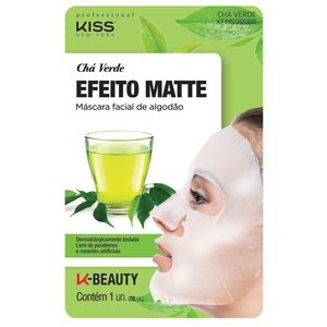 Mascara Facial Efeito Matte Kiss New York Cha Verde 20ml