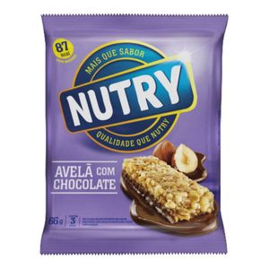 Barra de Cereal Nutry Light Avela com Chocolate 22g 3 Unidades