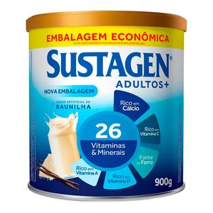 Complemento Alimentar Sustagen Adultos+ Sabor Baunilha Lata 900g