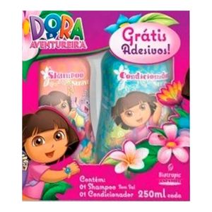 Shampoo + Condicionador Dora Aventureira 250ml Gratis Adesivo