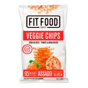 Veggie Chips  Fit Food  Grao de Bico Tomate E Manjericao 40g