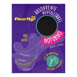 Absorvente Reutilizavel Noturno Fleurity 1 Unidade