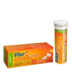 Vitamina C ViterC 1g Natulab 10 Comprimidos Efervescentes