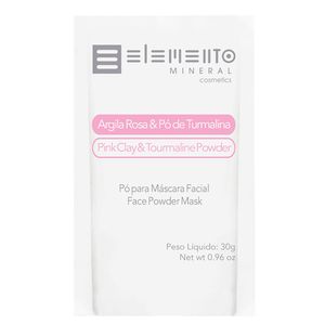 Máscara Facial Elemento Mineral Argila Rosa com Pó de Turmalina