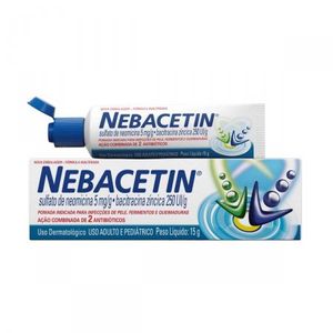 Nebacetin Pomada [250 UI/g + 5 mg/g] (15 g) Cosmed