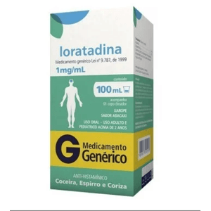 Loratadina Xarope 1 mg/mL (100 mL) Genérico Mariol