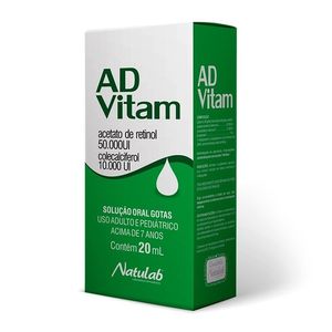 AD-Vitam Solução Oral (50000 UI/mL + 10000 UI/mL) Natulab