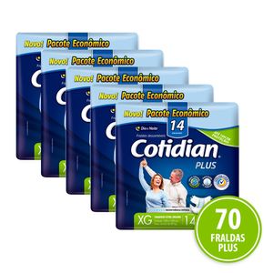 Fralda Cotidian Plus Xg 70 Unidades