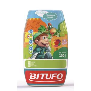 Gel Dental Bitufu Cocoricó sem Flúor Tutti Frutti 100g