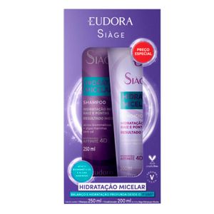 Eudora Siage Hidratação Micelar Kit – Shampoo + Condicionador