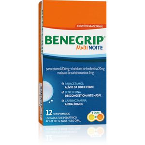 Benegrip Multi Noite 12 Comprimidos