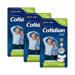 Fralda Adulto Cotidian Plus Xg Com 21 Unids