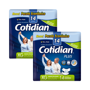 Fralda Cotidian Plus Mega Xg 28 Com Unids