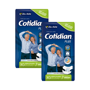 Fralda Adulto Cotidian Plus Xg Com 14 Unids